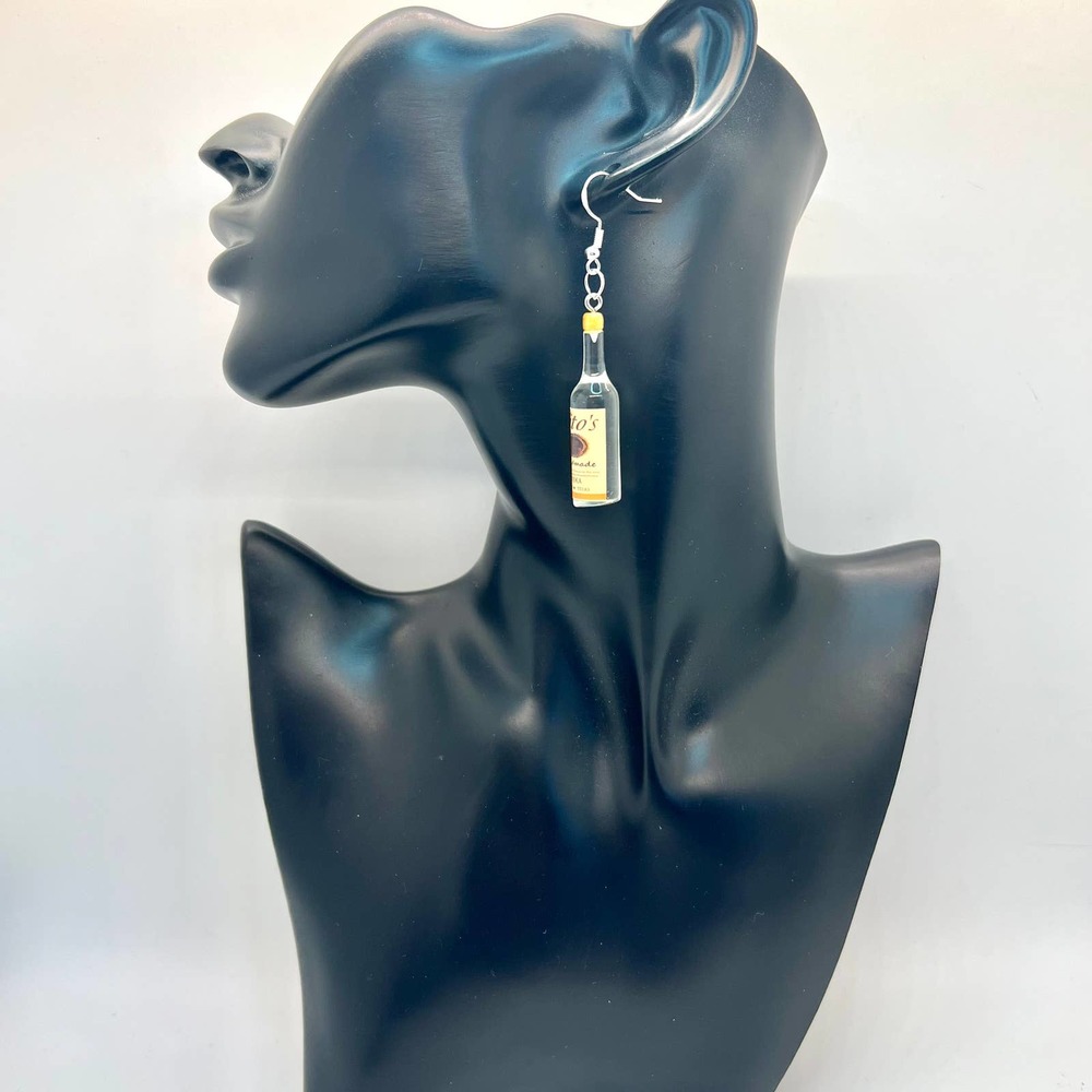 Tito’s Vodka Earrings - Alcohol Bottle Earrings - New Years Party Earrings - Picture 10 of 10